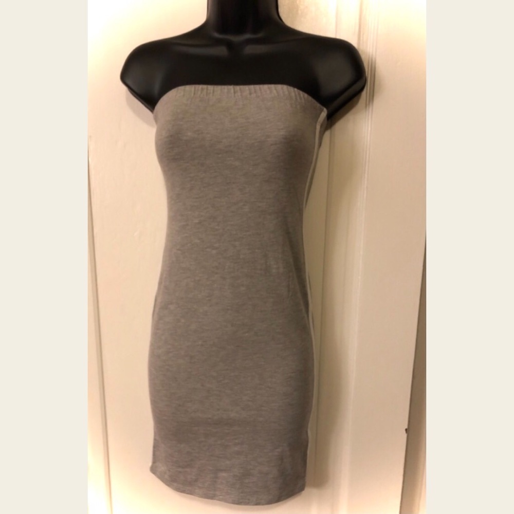 Strapless halter top dress